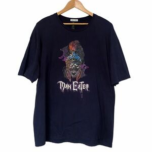 IWTV Screen Worn Graphic T-Shirt 2XL | Navy Skull Warrior Tee | Production Worn